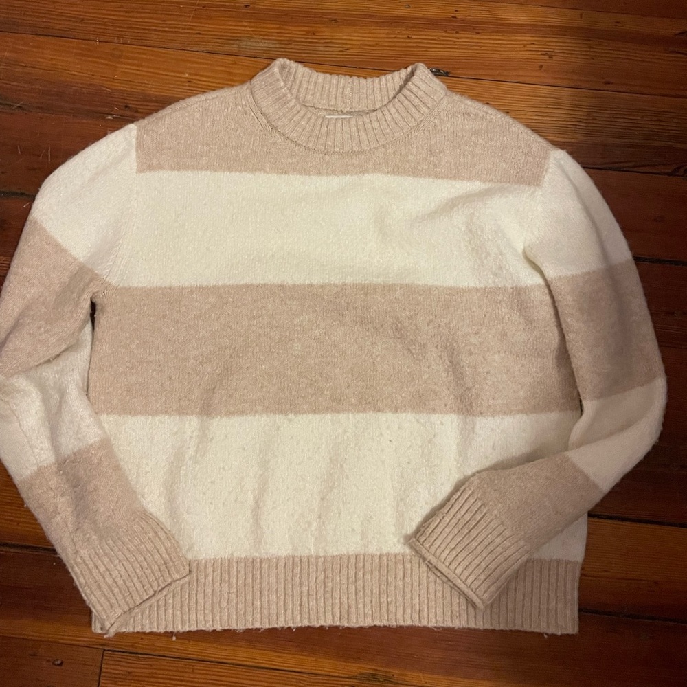 American Eagle Stripe Oversized Sweater